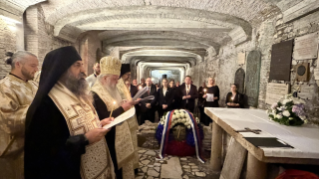 His Beatitude Stefan Celebrates a Moleben at the Basilica of San Clemente